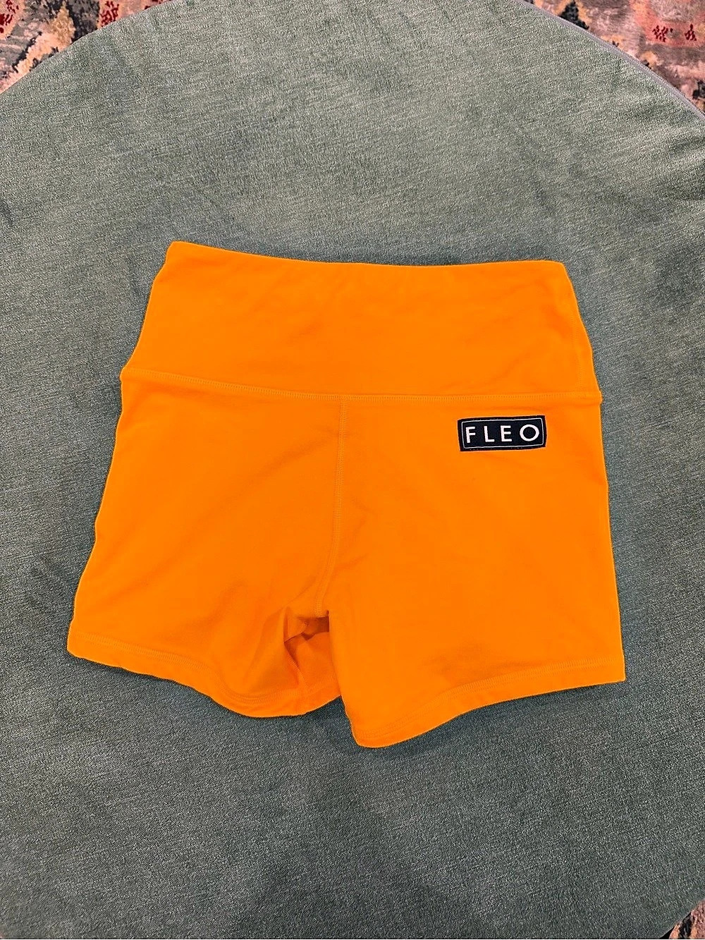 Fleo Power High Rise Shorts in Orange Size Small Like New